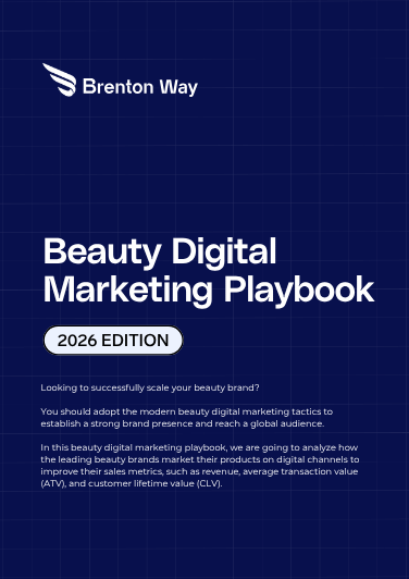 Beauty Digital Marketing Playbook cover by Brenton Way