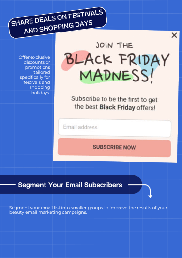 Beauty marketing subscriber segmentation page preview