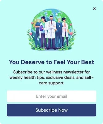 World Health Day Newsletter Signup Popup Template