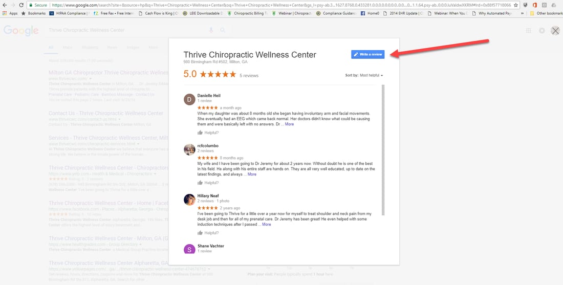 Write Google Review