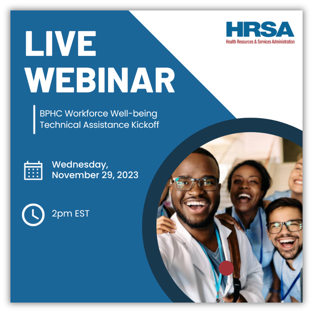 Workforce well-being webinar creative for B2B healthcare lead generation