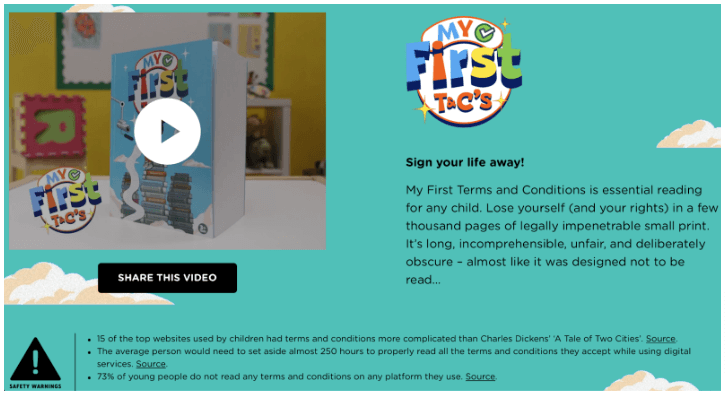 Screenshot of 5Rights Foundation's Twisted Toys digital campaign