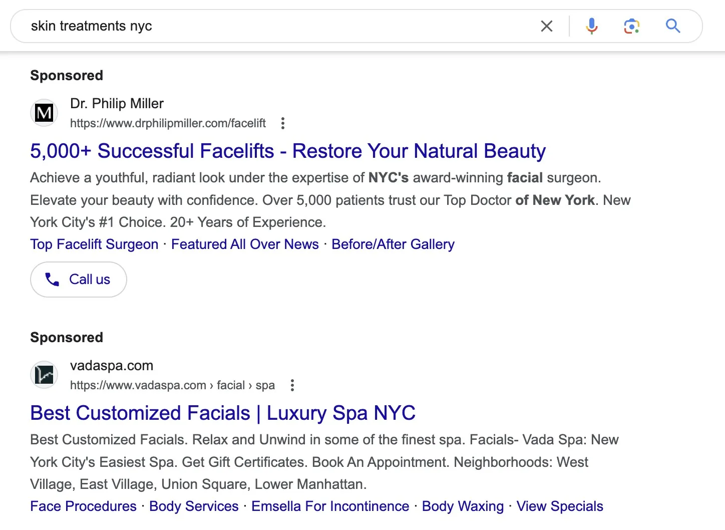 med spa PPC ads Google